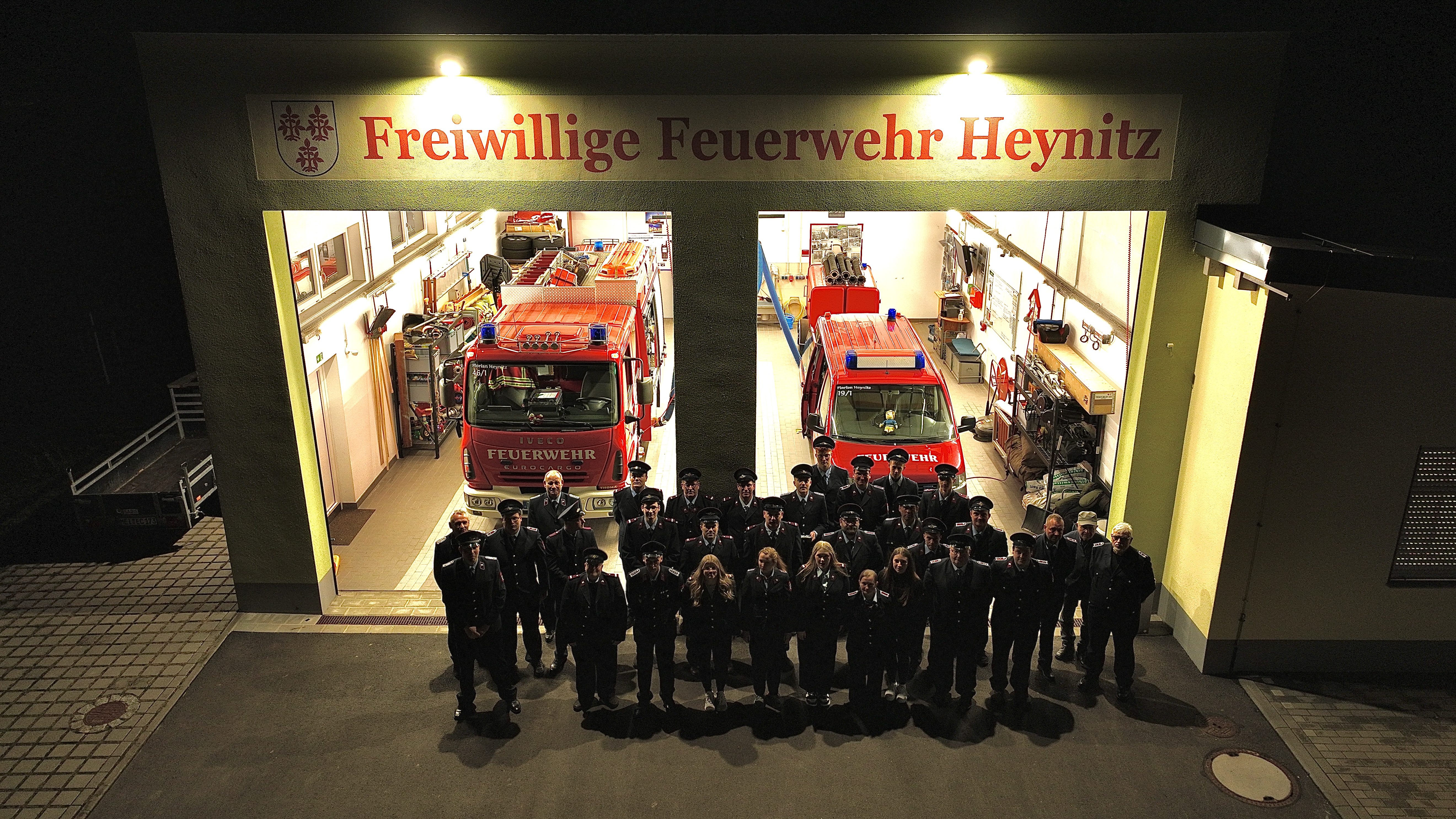 Teamfoto Feuerwehr Heynitz